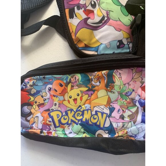 Pokemon Kids 3-Piece Backpack Set With Lunch Bag & Pencil Case - Picture 4 of 5